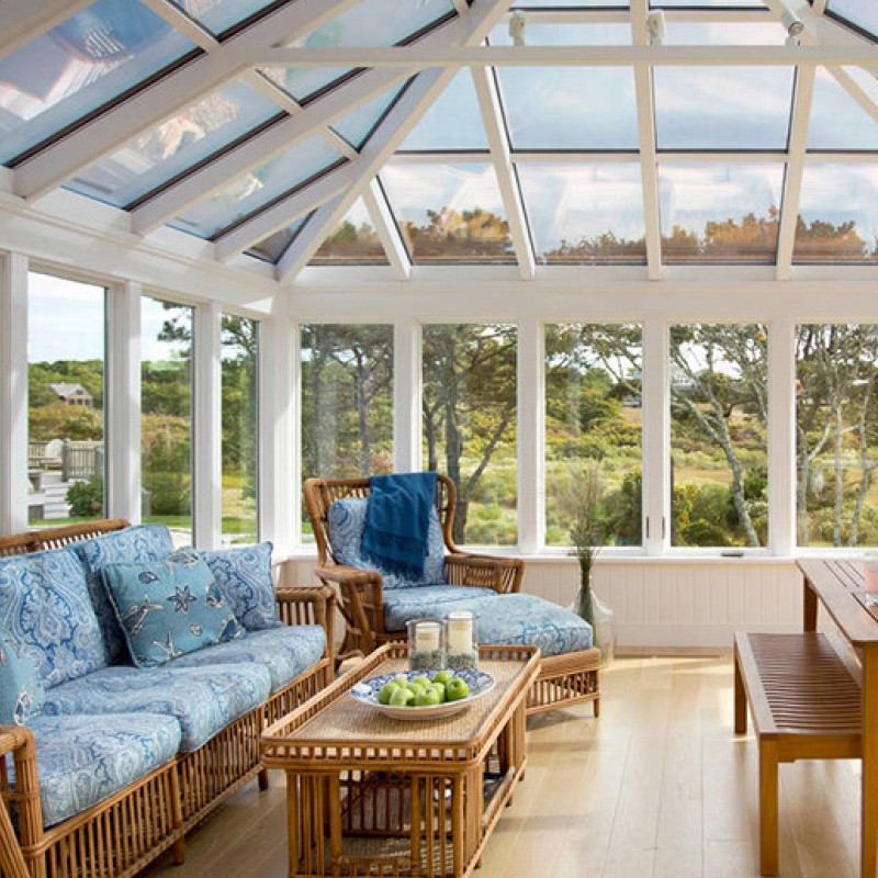 阳台露台断桥铝合金别墅玻璃房幕墙门窗阳光房断桥铝合金门窗别墅封