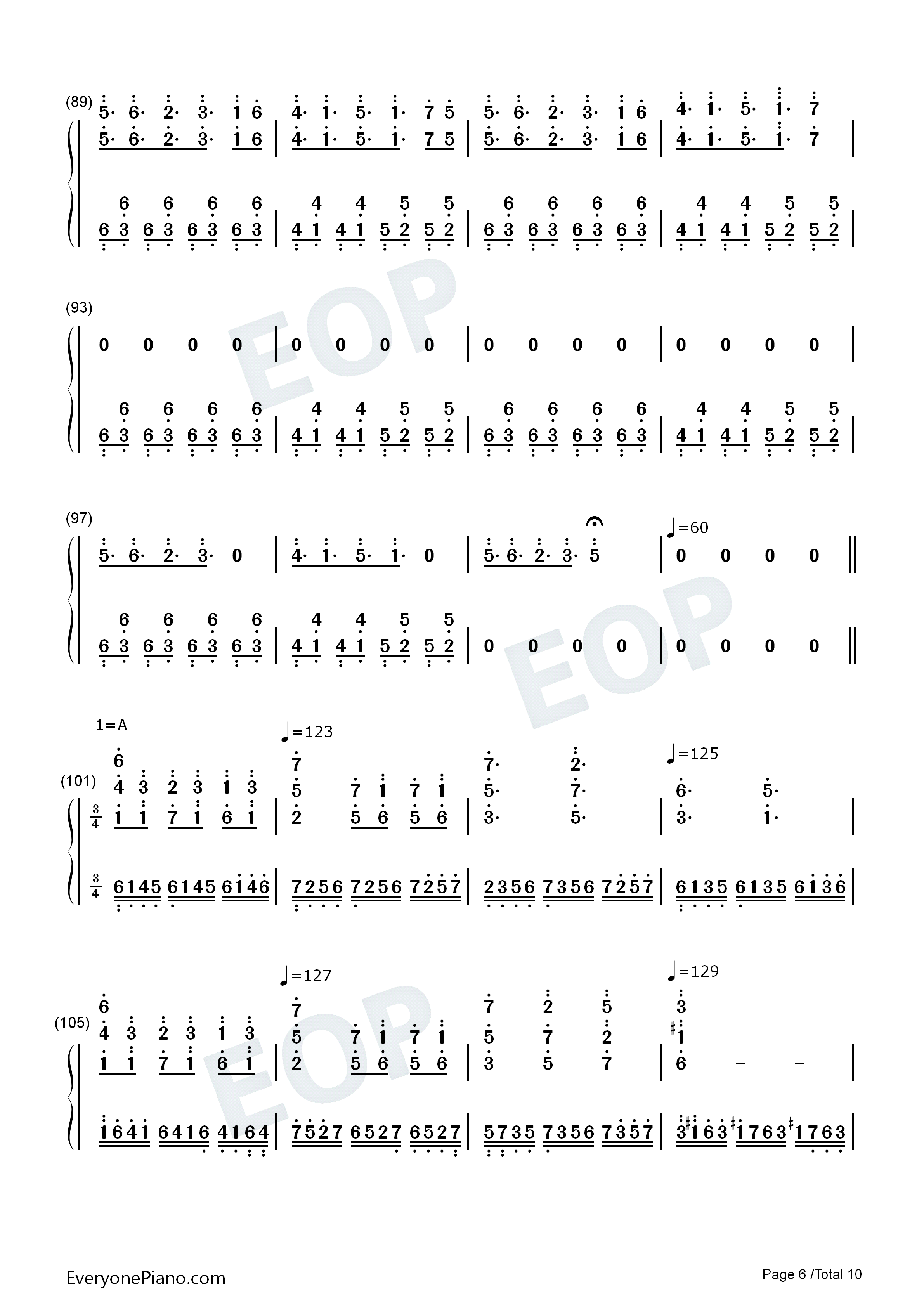 battleagainstatruehero传说之下ostundertaleost双手简谱预览6