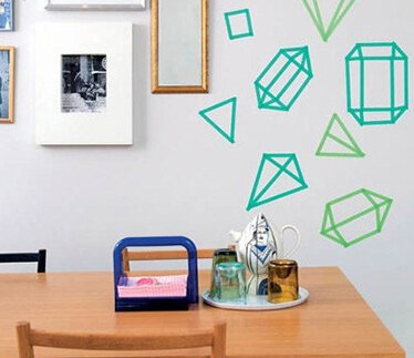 彩色胶带墙面装饰 彩色胶带创意家居装饰diy