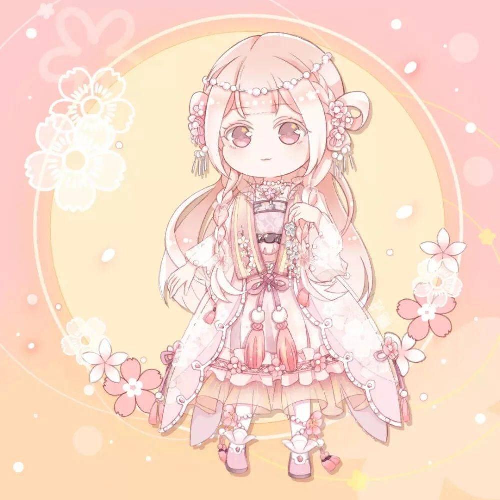 马克笔手绘q版古风可爱q版动漫人物