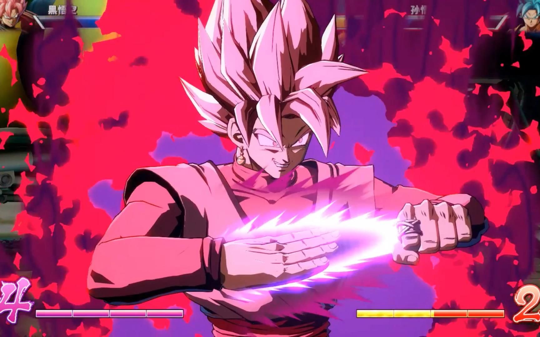 七龙珠桃红黑悟空vs超蓝孙悟空如果孙悟空没失忆就是这样吧