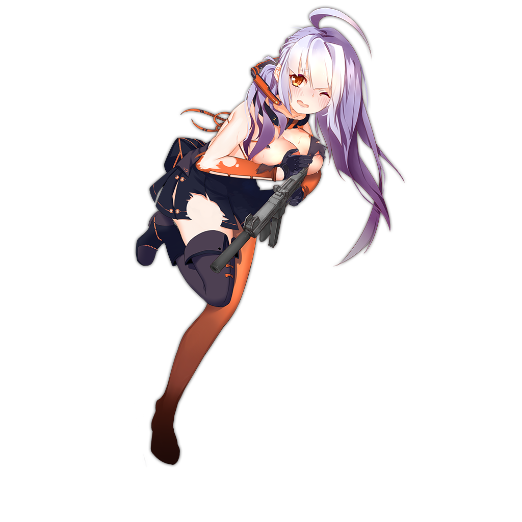 少女前线官方人物立绘图片之冲锋枪类二星含大破图鉴