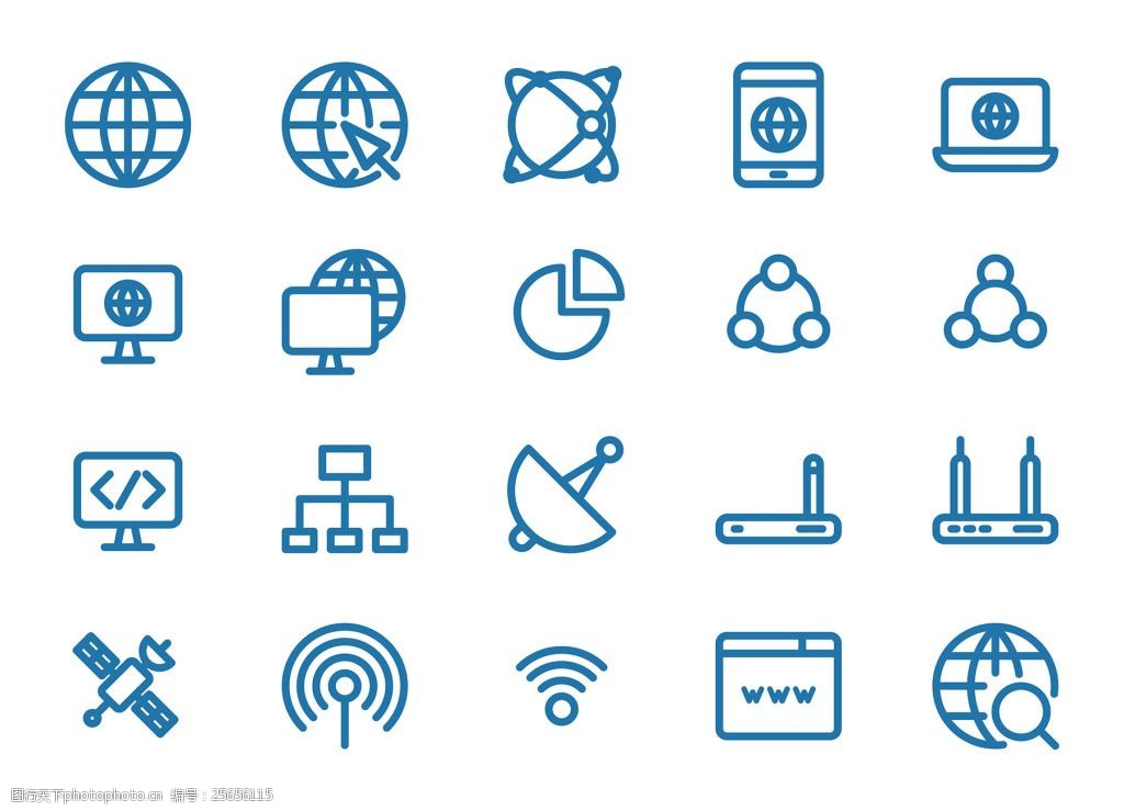 图标设计 表情图标 迷你图标 通用图标 网页图标 icon 信号 网络