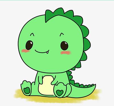 卡通龙宝宝简笔画可爱