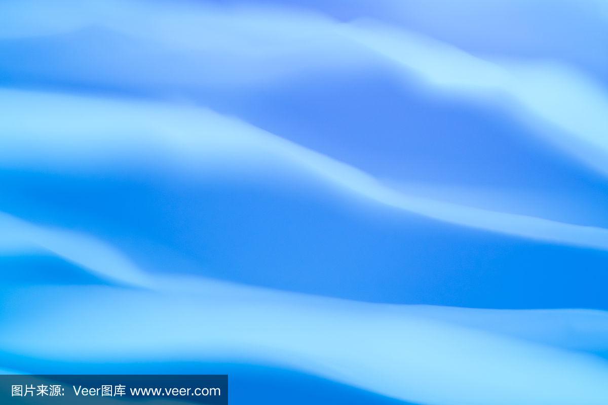 天蓝色的纸层背景模糊丝一样的效果