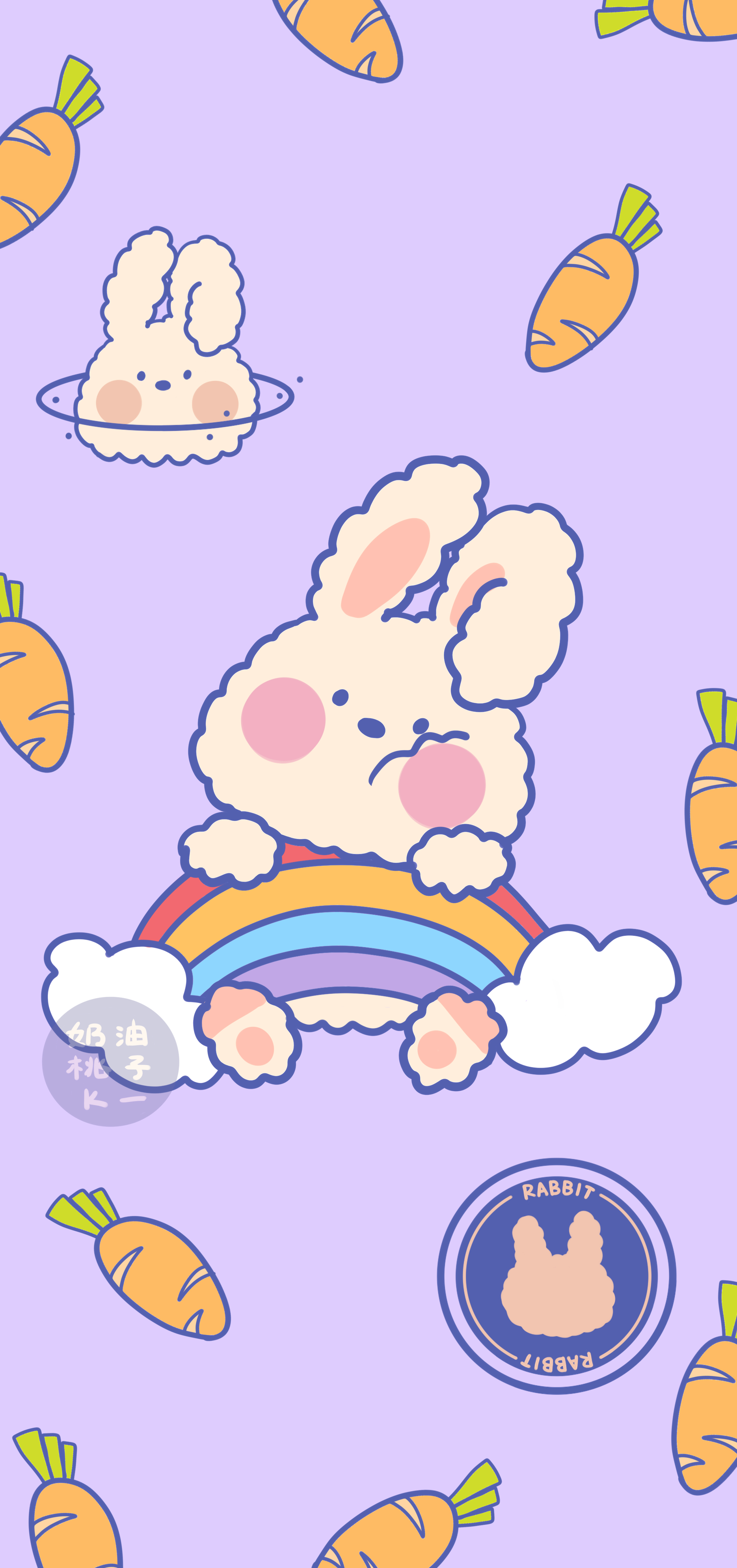 可爱贪睡小肥喵手绘壁纸 第一辑