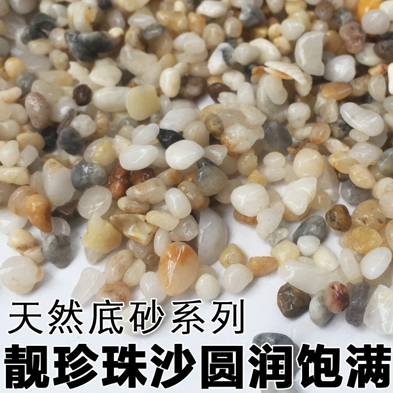 鱼缸底砂天然河沙鱼缸沙子水族箱造景底沙石子摆件水草缸装饰沙石