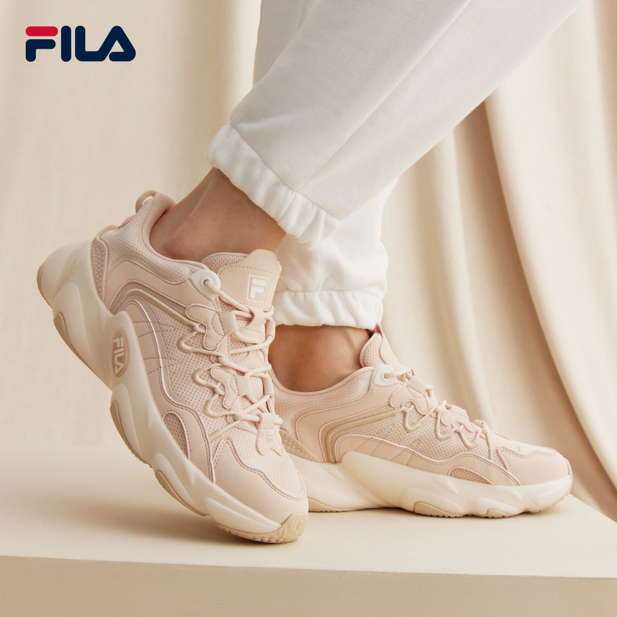 高圆圆同款fila斐乐官方老爹鞋女2022新款运动鞋运动休闲鞋
