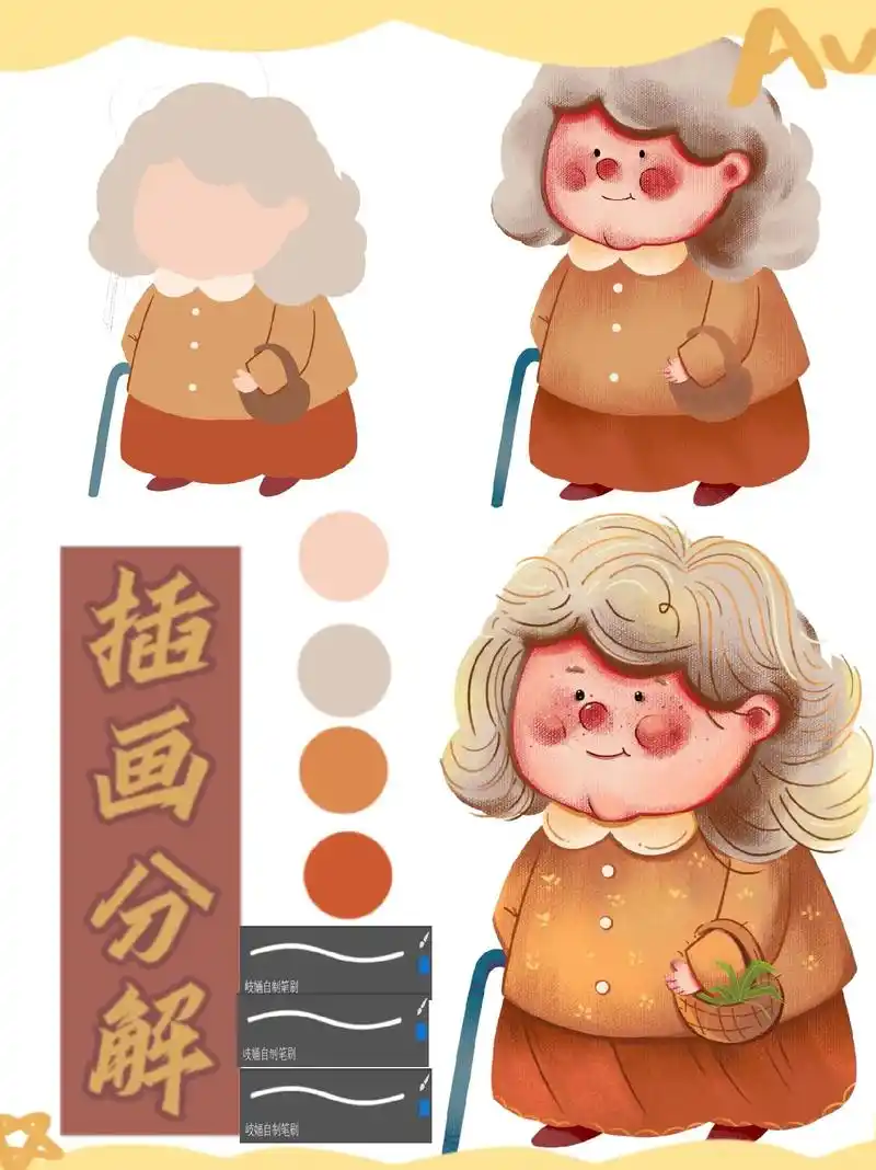 (来一期儿插风格吧) 绘画工具:ps 手绘 - 抖音