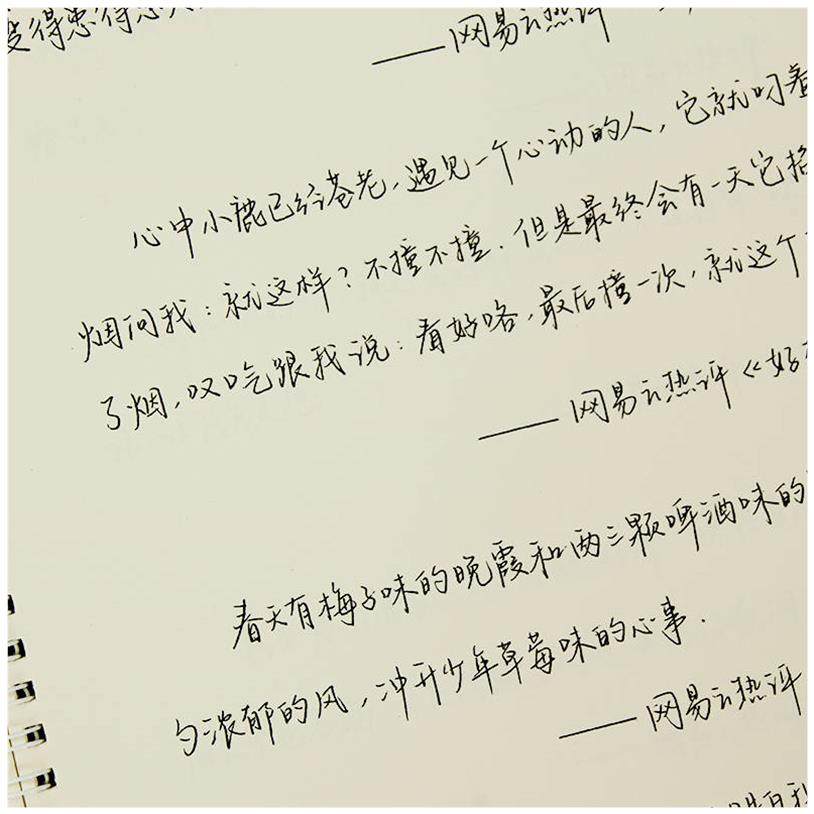 练字本成年手写字帖女生抖音神仙字体漂亮文艺行楷清新高中生速成