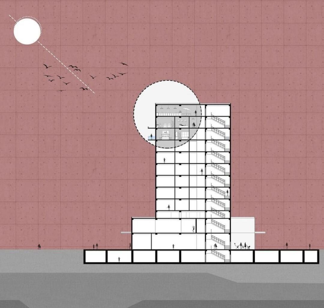 建筑立面分析图设计码住学习起来