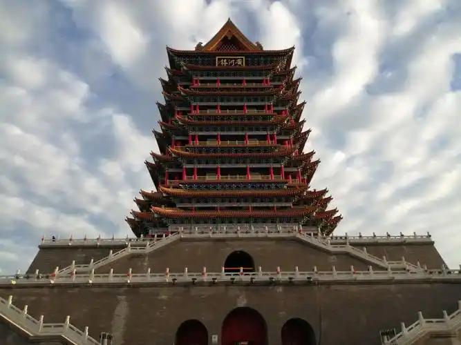 吴忠黄河楼主楼,层高十一层.