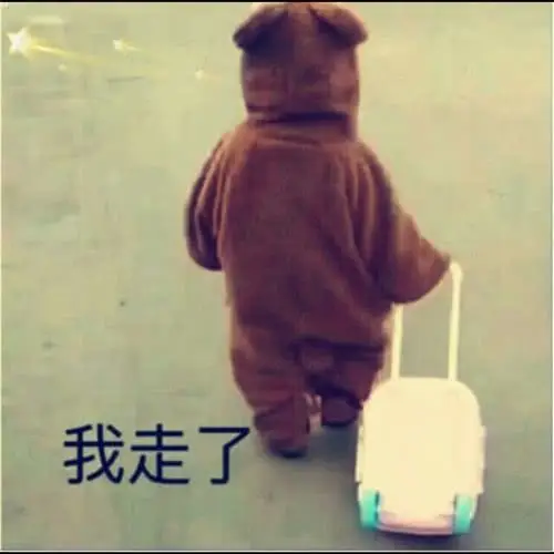 表情包小老弟你飘了我走了