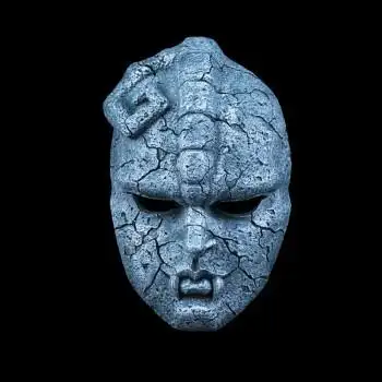 万圣节蝙蝠侠恐怖微笑脸小丑面具男儿童全脸树脂cos舞会表演道具 石像