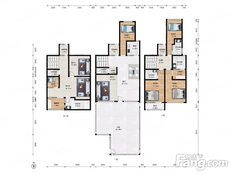 奥体金茂府5室4厅