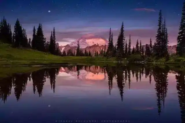 自然风景中的对称美