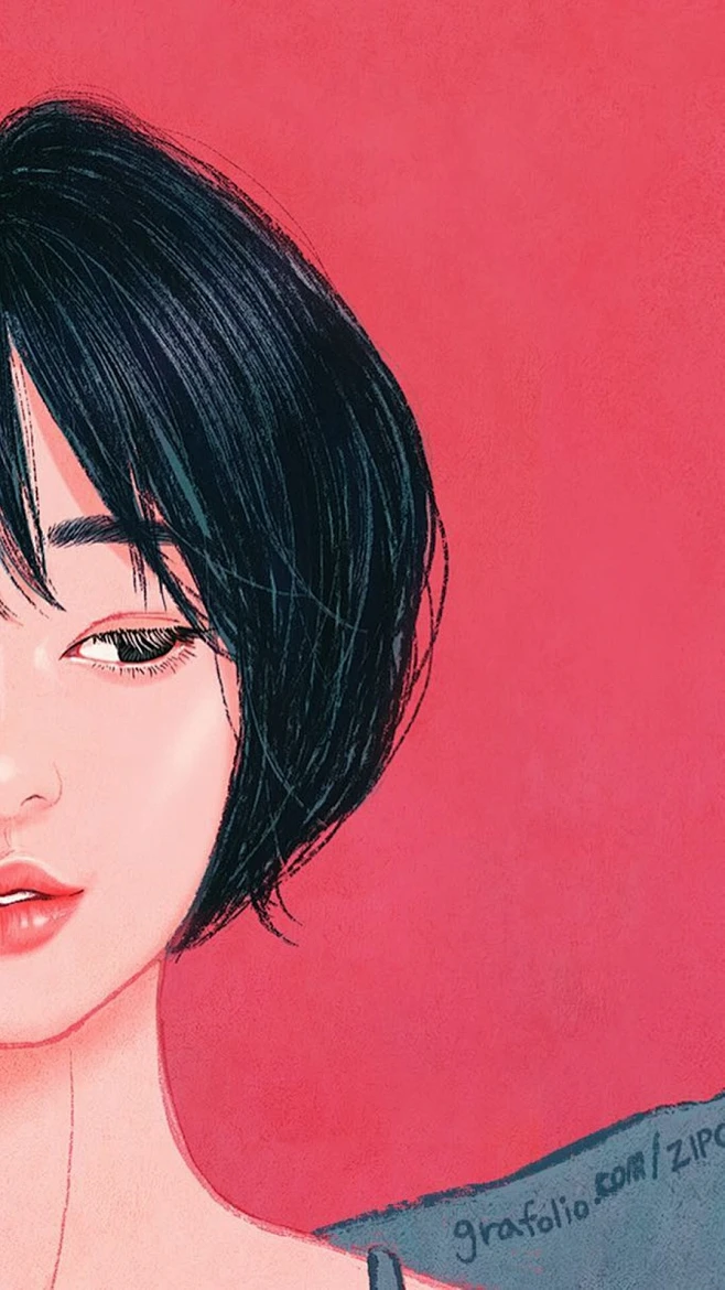 韩国插画师zipcy作品