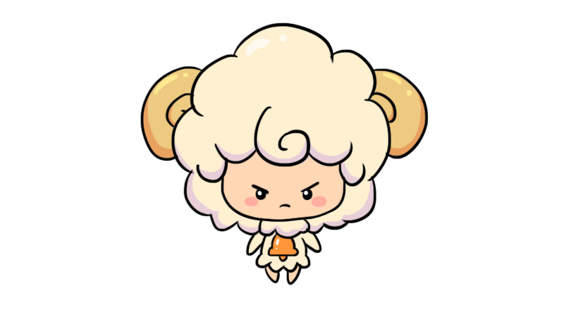 十二星座q版萌图简笔画白羊座