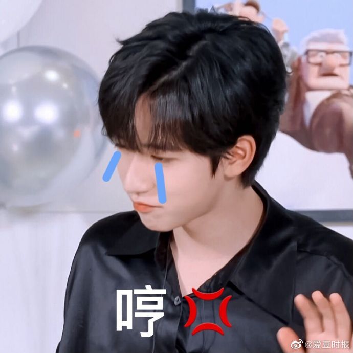 生日当天和妈妈连麦竟然被嫌弃了,贺峻霖表情包真的要笑死我了,这是