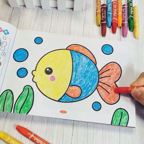 儿童画画本涂画本幼儿园涂色书儿童绘画本填色本简笔画画笔套装
