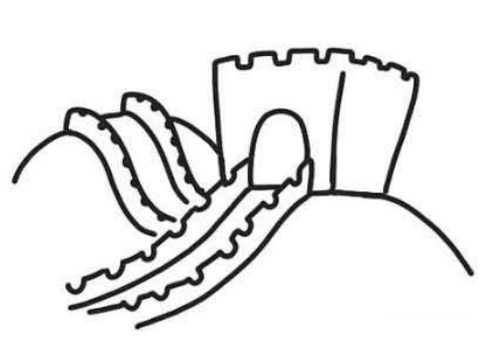 带颜色长城简笔画怎么画简单又漂亮长城简笔画三年级赞美祖国的画长城