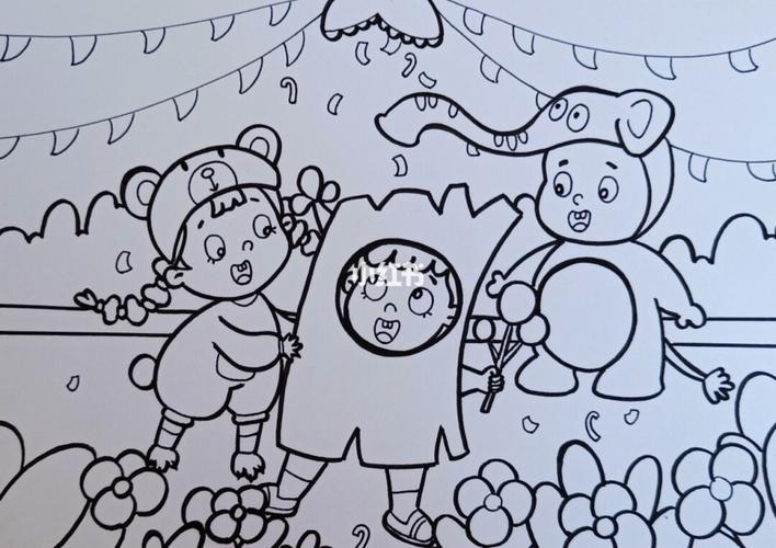 关于幼儿园有爱的简笔画