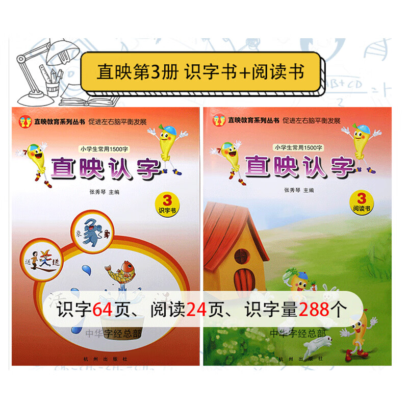 直映认字第三册3册直映系列正版教材图文识字挂图儿童早教训练拼音