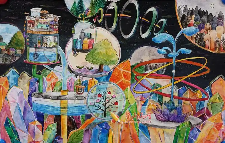 获奖科幻画作品《环保未来》欣赏