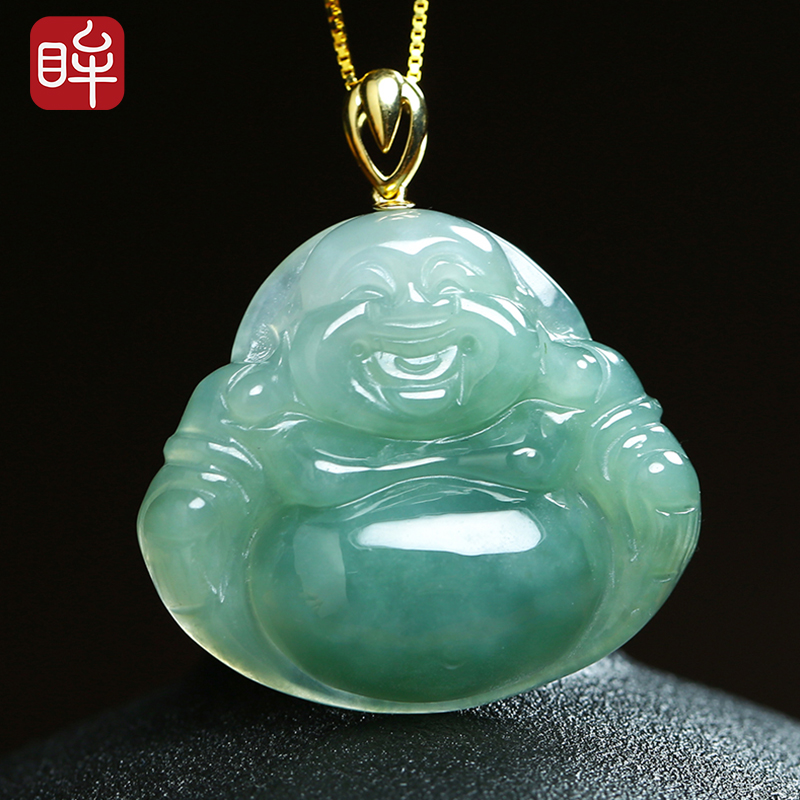弥勒佛吊坠玉翡翠