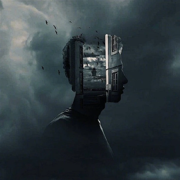 略压抑的黑暗系创意摄影图片