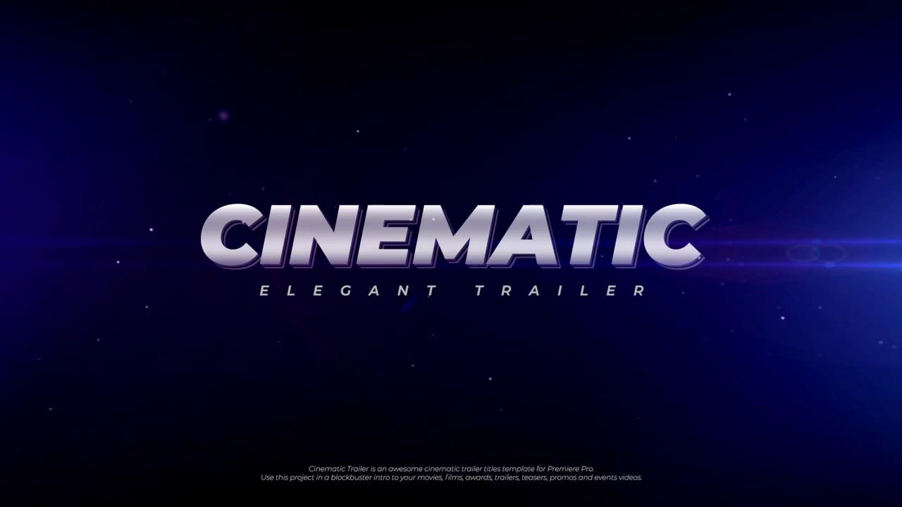 pr模板 炫酷电影预告影视包装pr开场片头模板pr模板 震撼宇宙极光电影