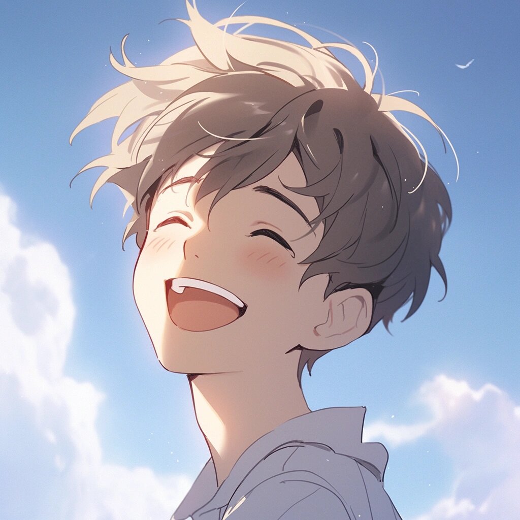 mj|二次元笑容男头 笑容是像阳光一样的魔法78,让人感到温暖和愉悦.