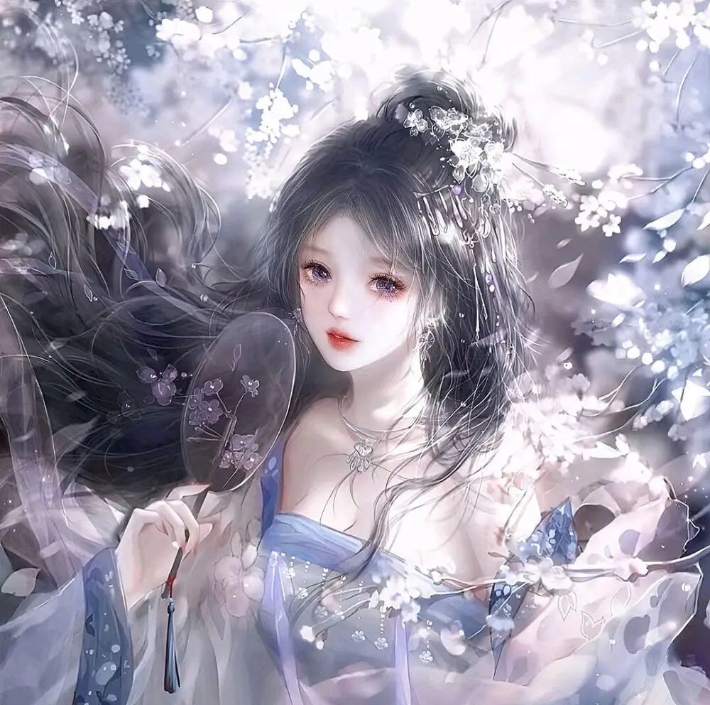 古风头像仙气古风动漫女生头像_小孩_心脏_正中间