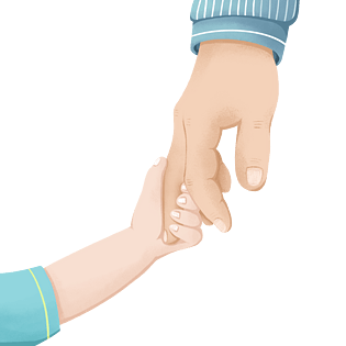 父亲节温馨大手牵小手