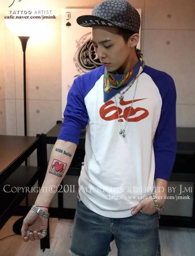 权志龙gdjb身上的超迷人微刺青低调又风骚的图案都在这了