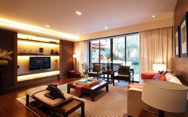 设计师梁志天作品欣赏 上海滩花园一期中式住宅