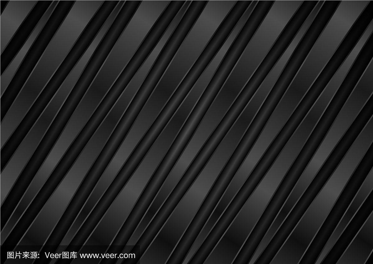 条纹,金属质感,黑色,抽象,背景聚焦