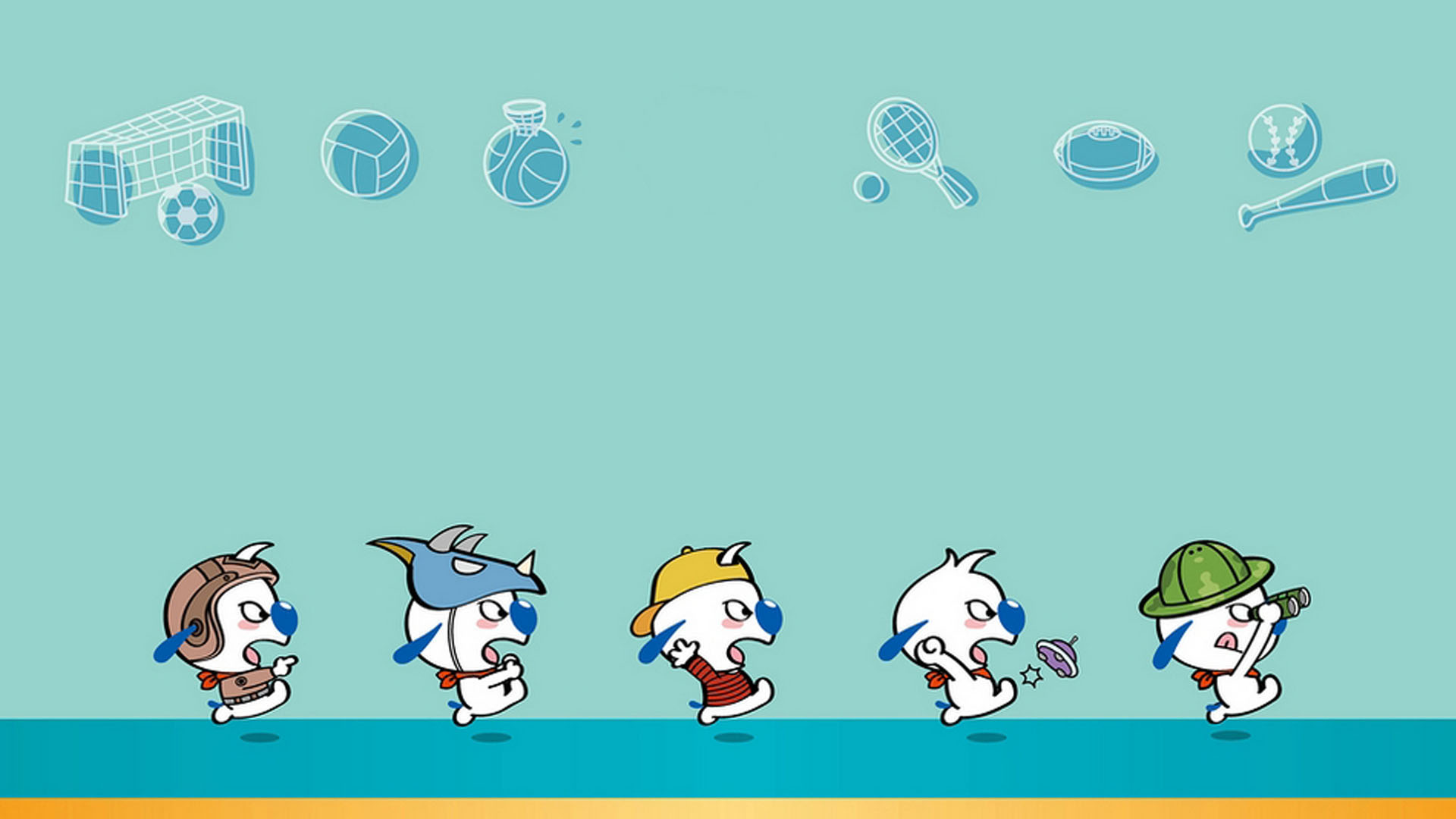 可爱俏皮的辛巴狗卡通图片电脑壁纸