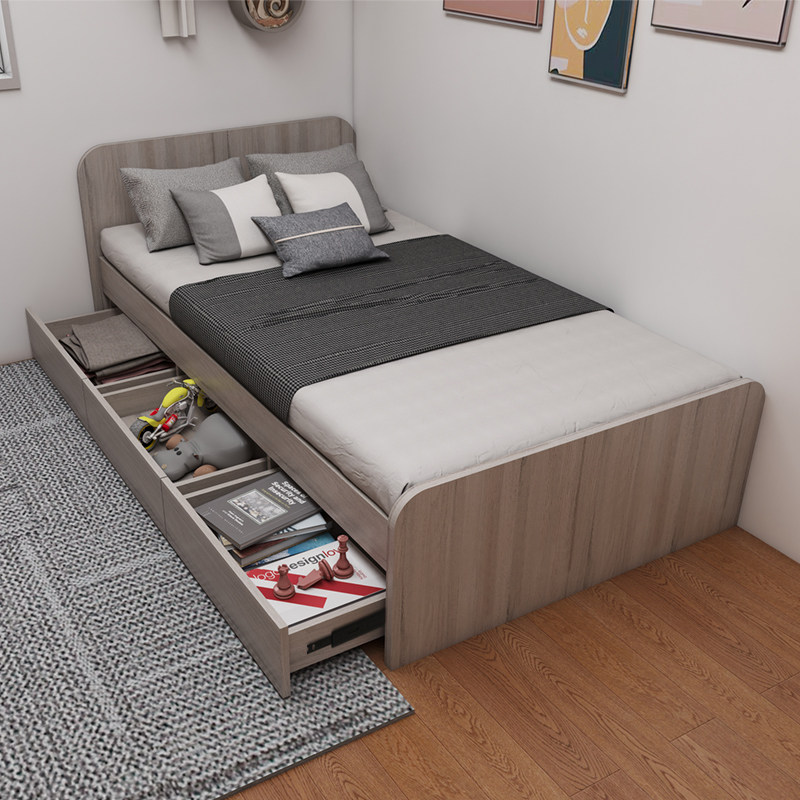 一米二单人床1米12米小户型箱体床简约现代家用成人收纳储物小床