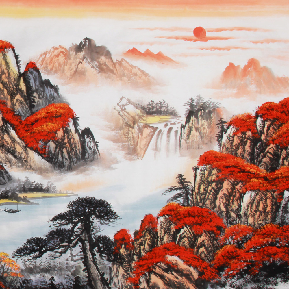 赵弘《精品山水系列小八尺 江山如此多娇》 - 拍卖