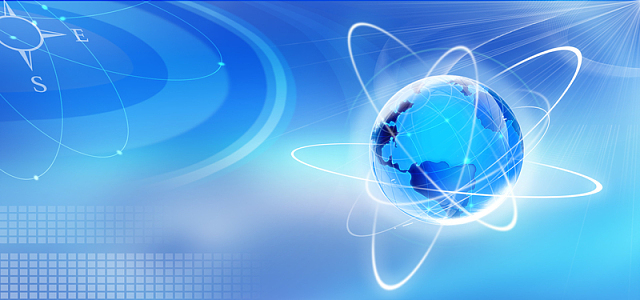 网络科技大气商务蓝色淘宝海报背景