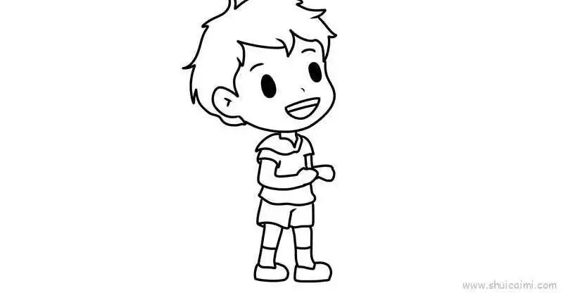 小孩简笔画,小孩简笔画可爱-图片大观-奇异网