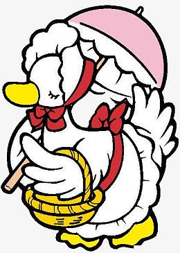 鸭妈妈卡通素材-鸭妈妈卡通png图片下载-觅元素