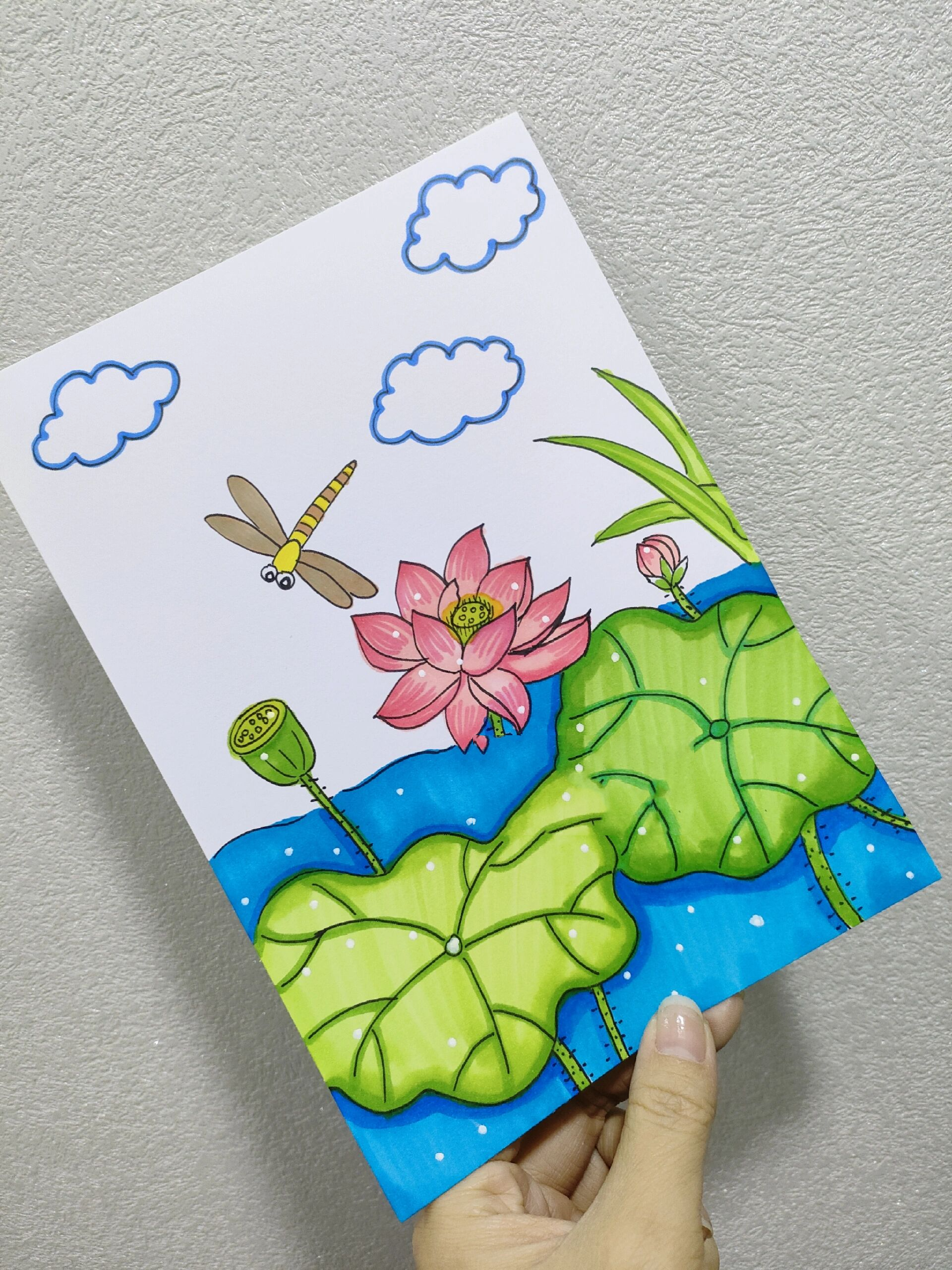 荷花简笔画 荷花简笔画