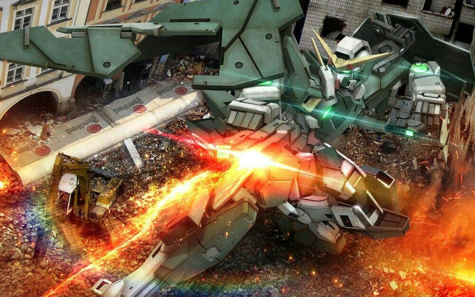 力天使高达技能演示