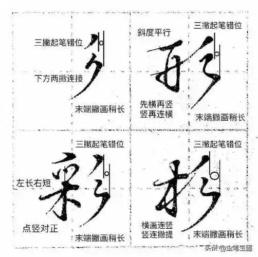 硬笔行书八大规律之"笔断意连"