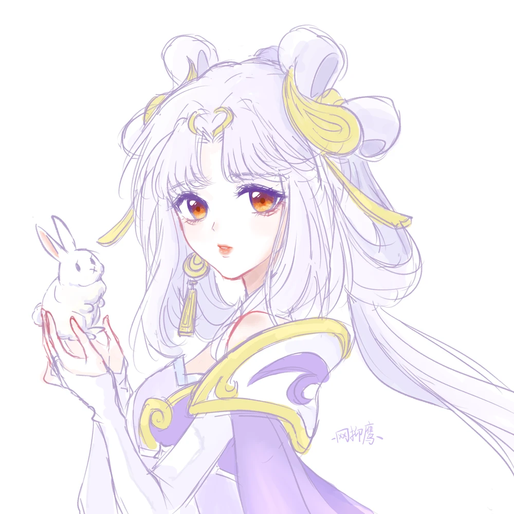 王者英雄头像-嫦娥(2):我们,以温柔驱遣强者