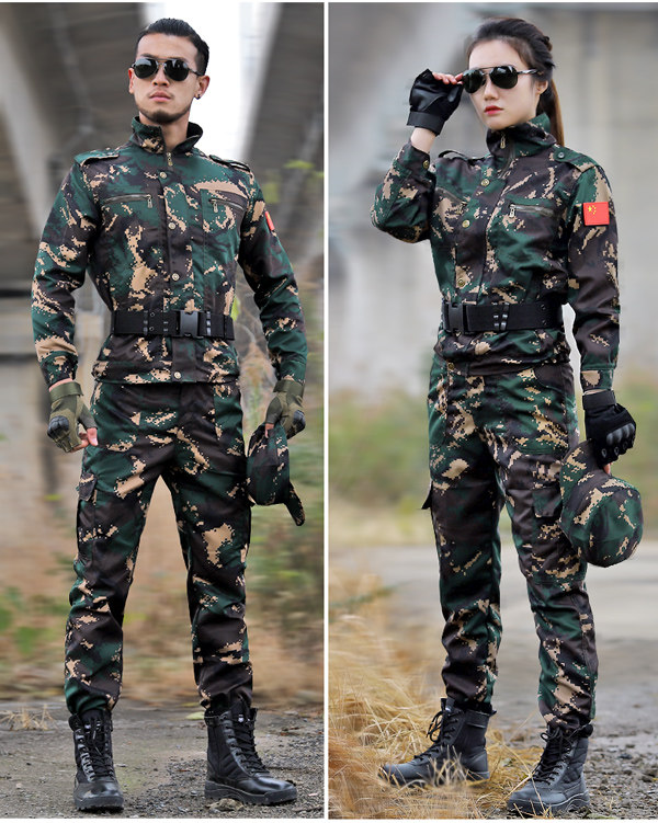 特种兵迷彩服套装男女耐磨军装作战训练军训服加厚劳保工作服春季_惠