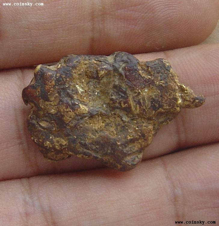 狗头金天然形成的自然金