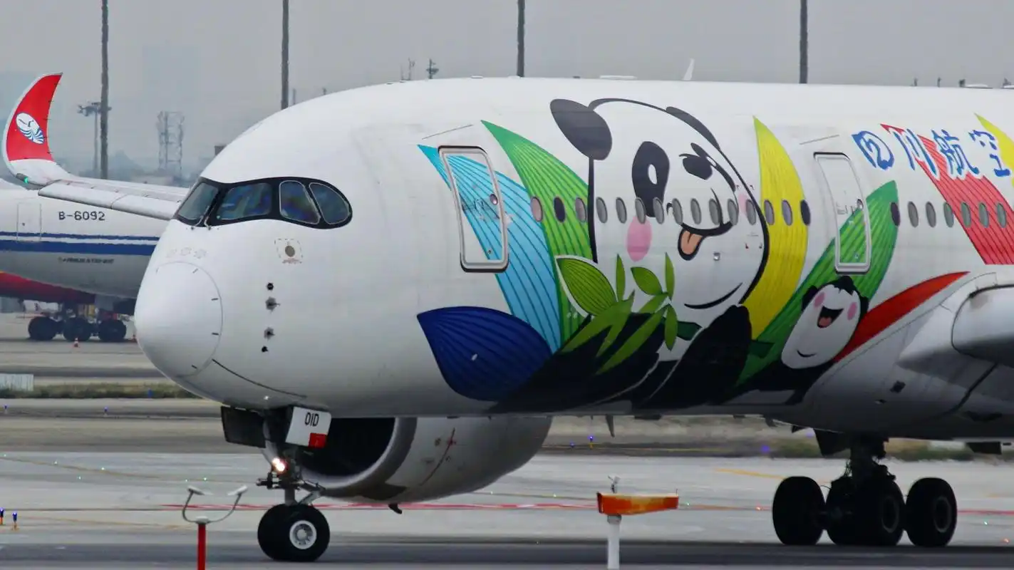 四川航空#空客a350#追飞机的人 #空客a350